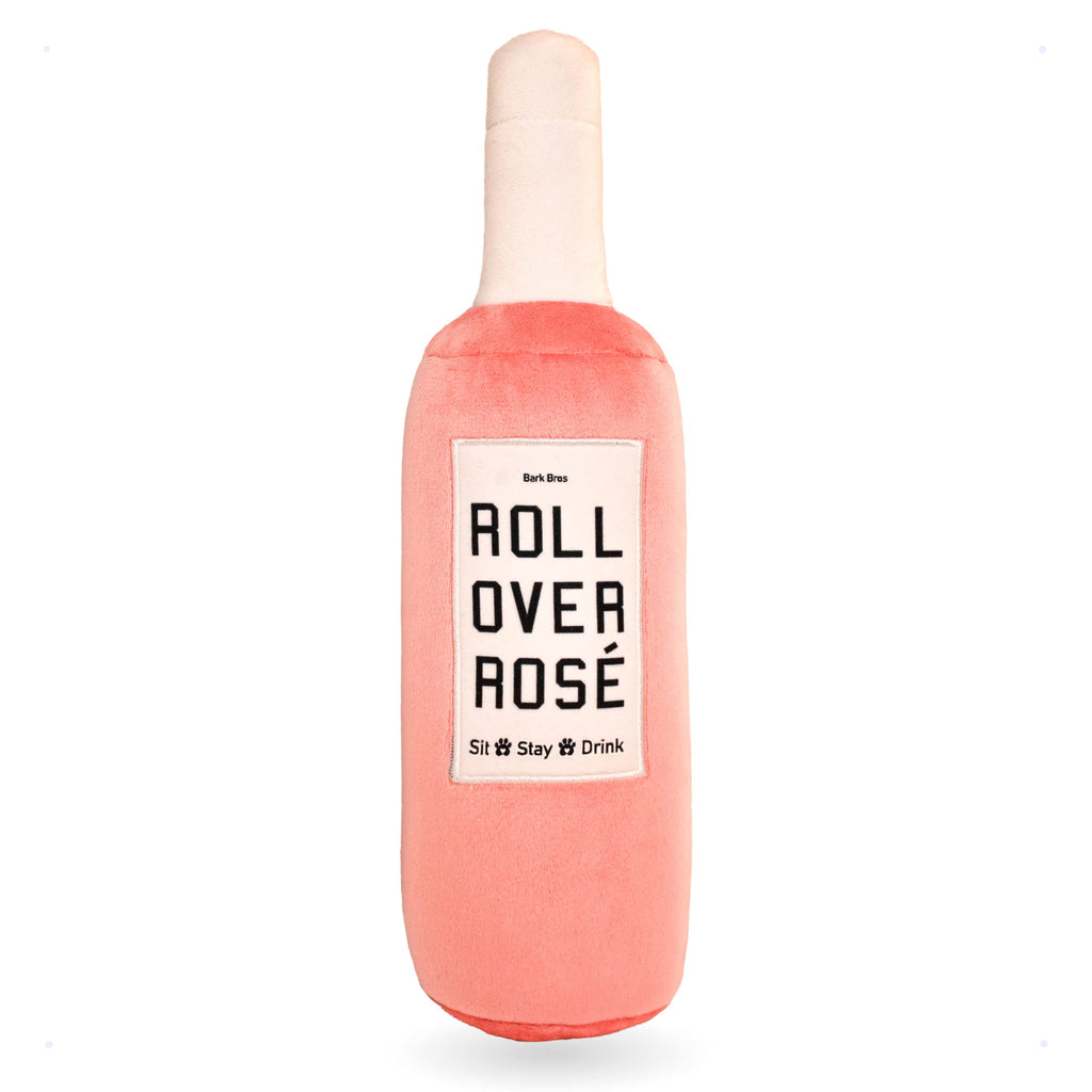 🇺🇸 Jouet en Peluche Bouteille de Rosé — Mastication & Pouët Inclus