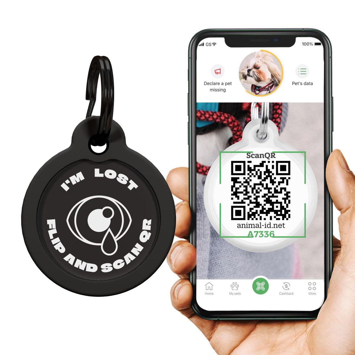 Médaille Connectée QR Code Anti-Perte — Identification & Contact Instantané