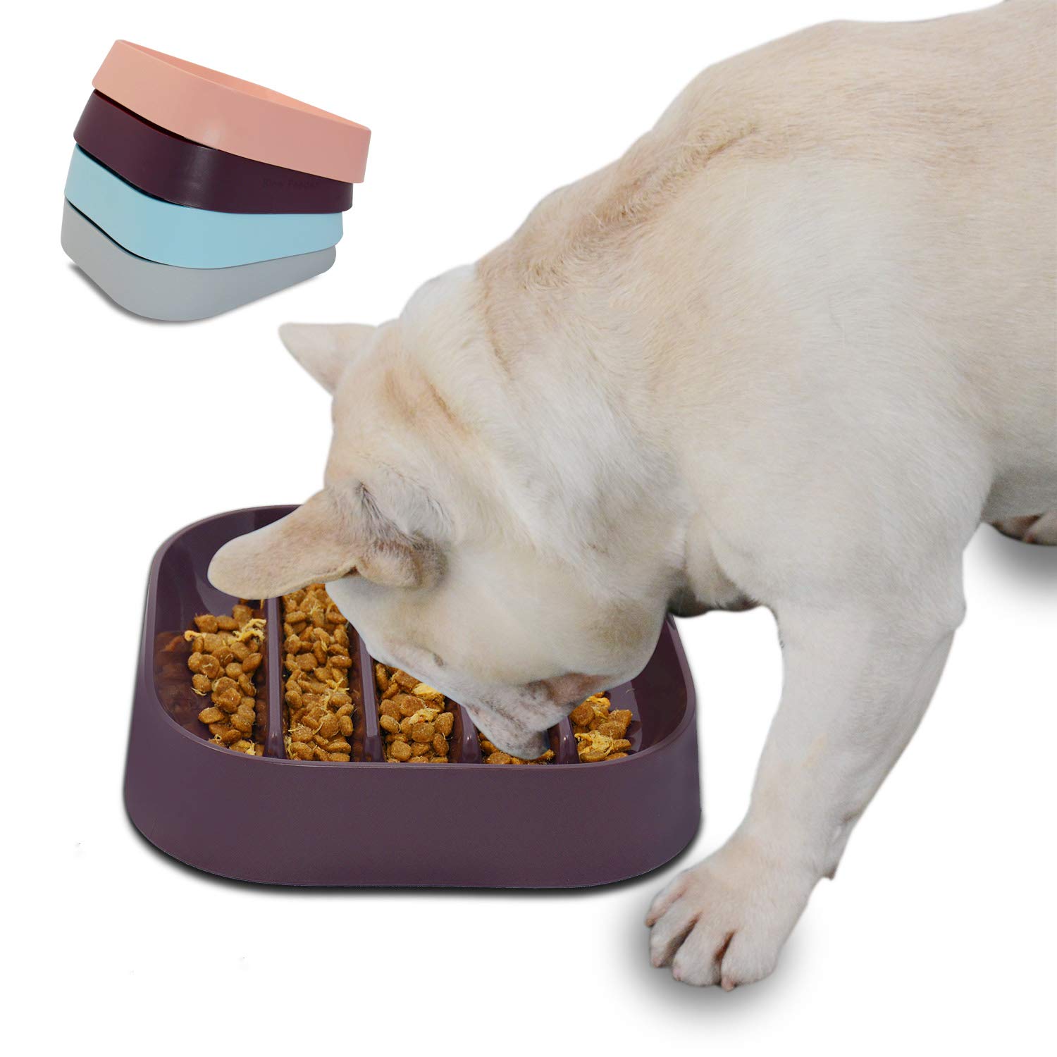 Bol Anti-Glouton pour Chien – Hifrenchies (Café)