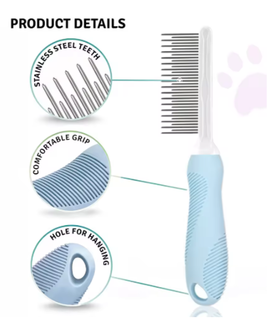 Peigne de Toilettage à Aiguilles pour Chien (Pièce Unique)