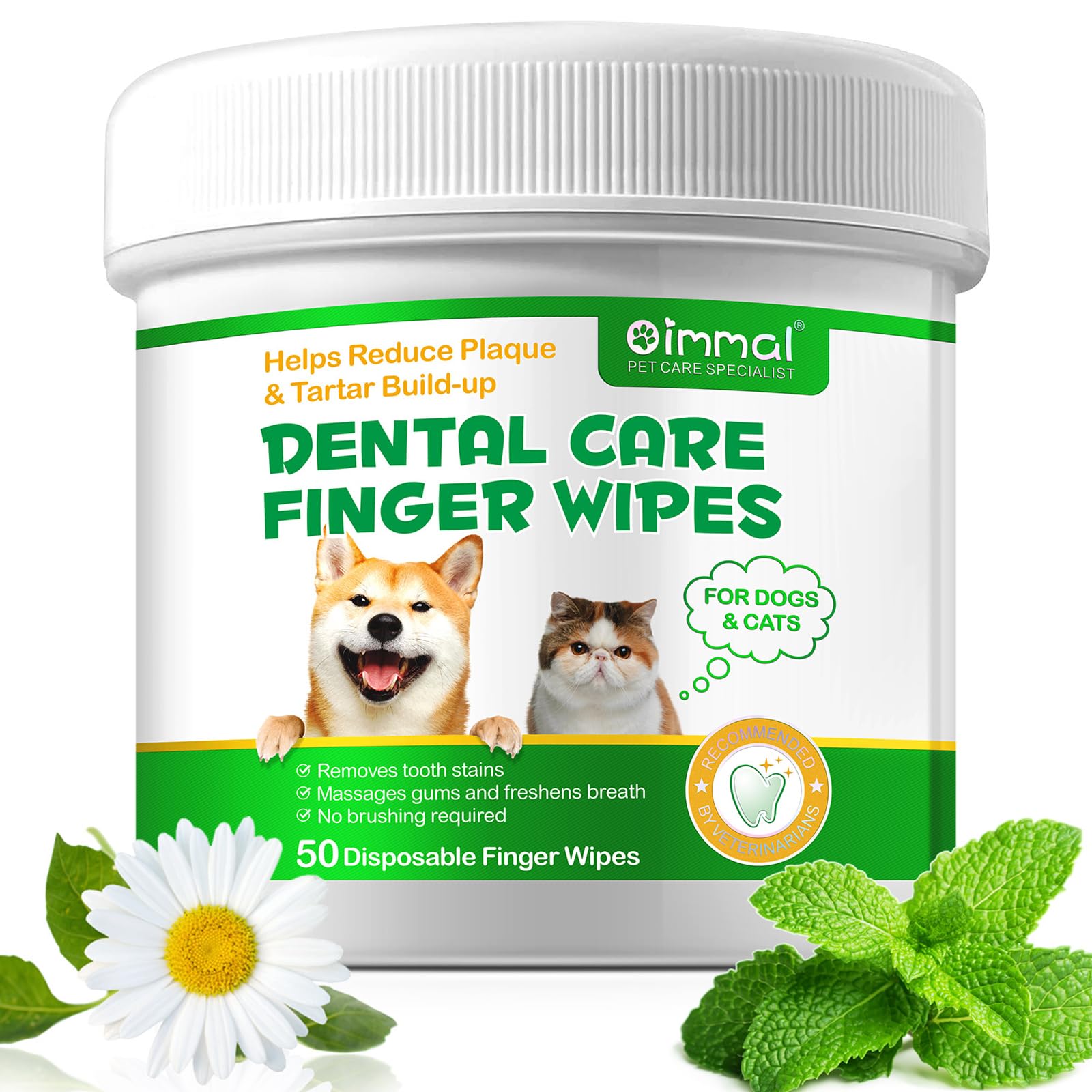 🦷 Lingettes nettoyantes pour les dents des chiens
