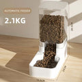 Station 2-en-1 Fontaine à Eau & Distributeur de Croquettes — Hydratation Continue